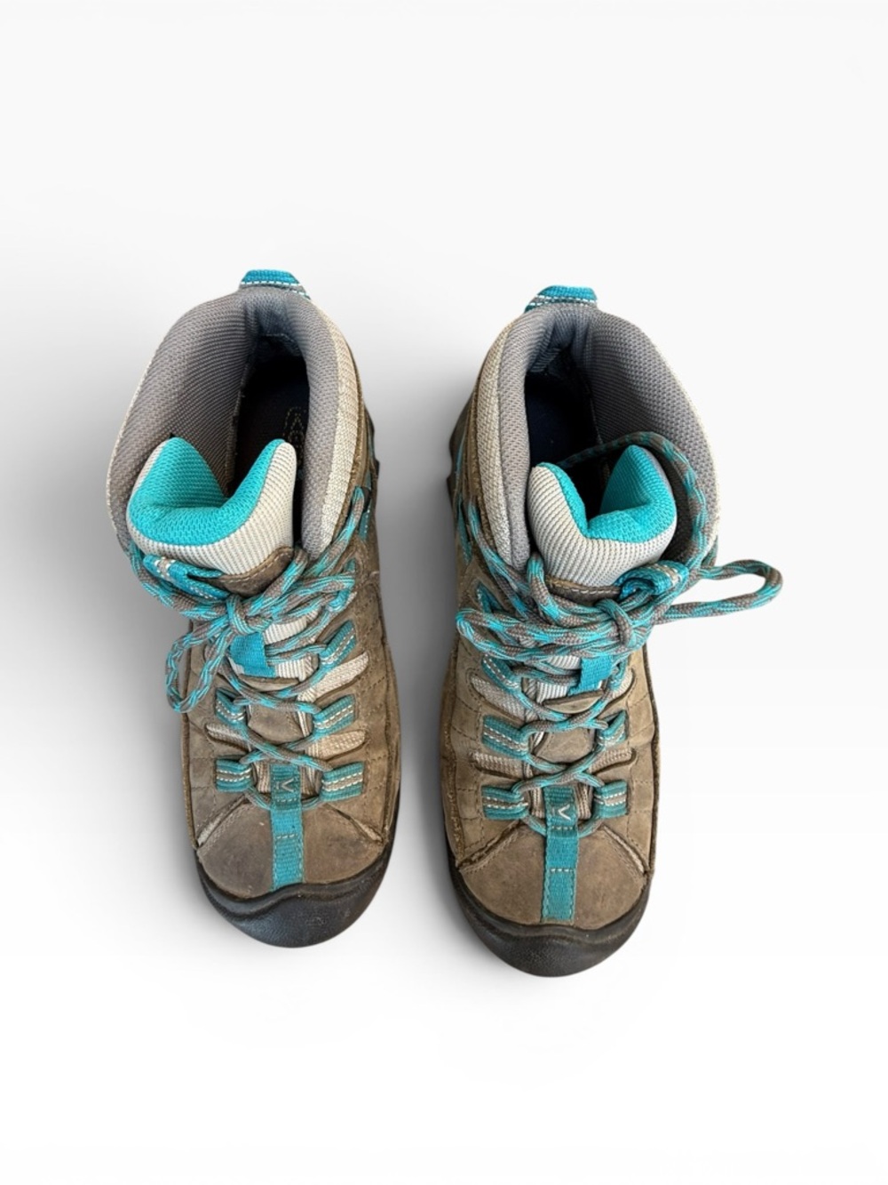 Keen Women's Targhee II Mid Waterproof Gargoyle/Caribbean Sea Women’s size 9 - Picture 4 of 13